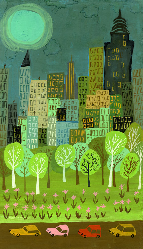 Image of Central Park. Limited edition print.