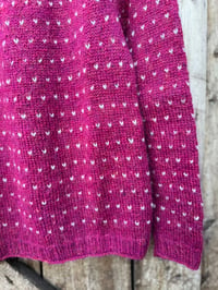 Image 4 of Eärendil - Icelandic wool sweater - Raspberry - Ready to ship