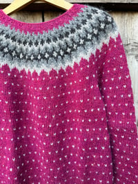 Image 1 of Eärendil - Icelandic wool sweater - Raspberry - Ready to ship