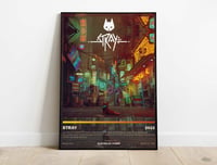 Image 1 of Stray - B-12 Cat Video Game Poster Print