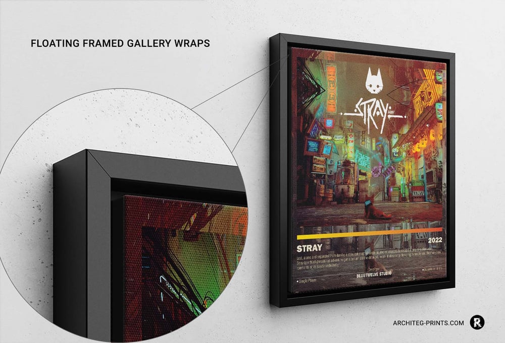 Stray - B-12 Cat Video Game Poster Print