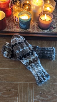 Image 2 of COLLAB: PowellKnitsWell Bernie Mittens