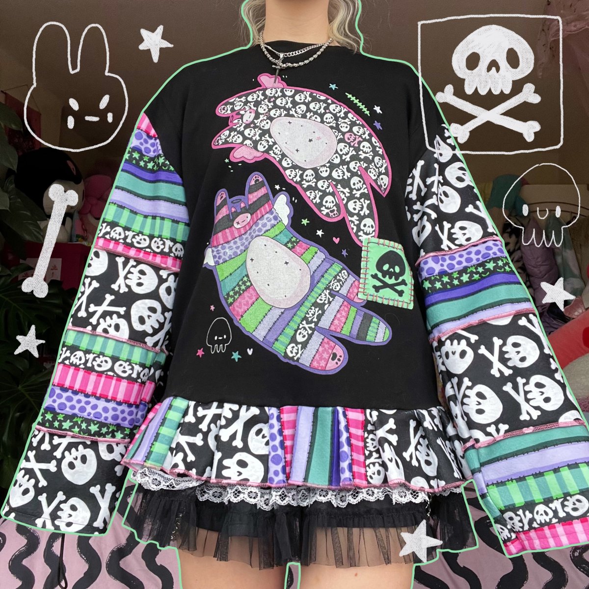 Image of Sp00ky Cats 2023 Sweater (made 2 order)