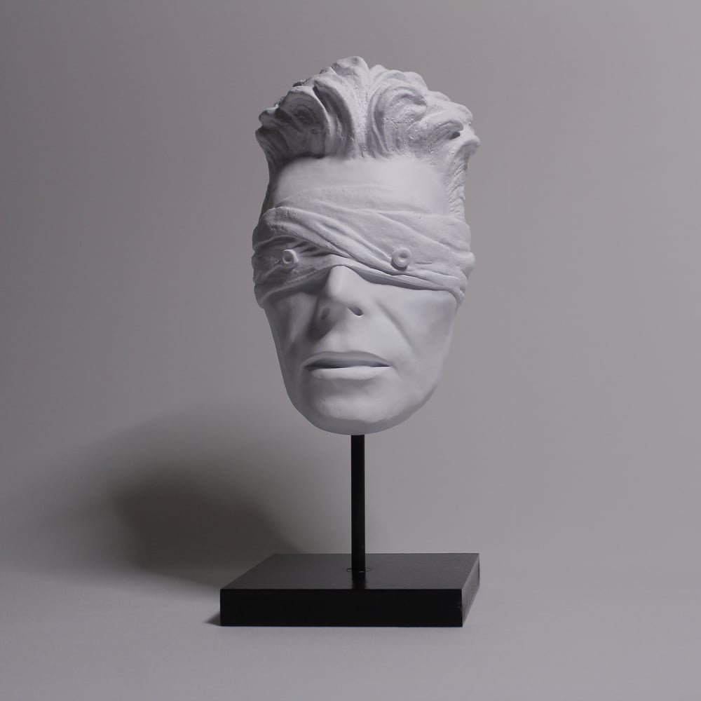 White  Resin 'The Blind Prophet' - David Bowie Sculpture