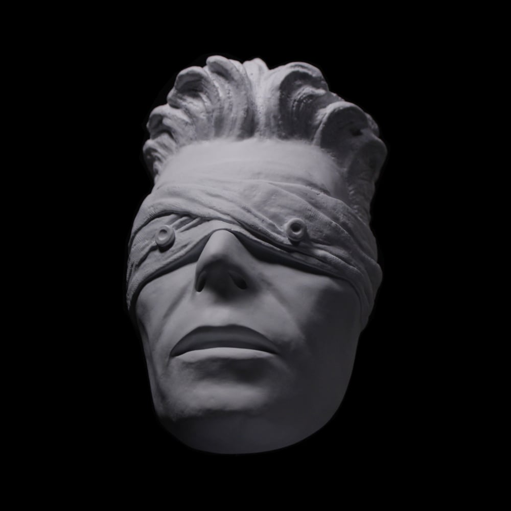 White  Resin 'The Blind Prophet' - David Bowie Sculpture
