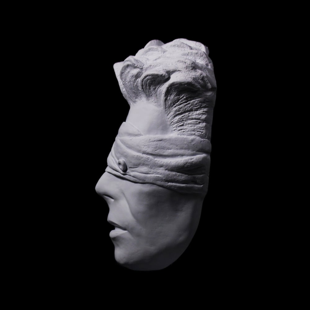 White  Resin 'The Blind Prophet' - David Bowie Sculpture