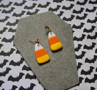 Image 1 of Candy corn earrings 