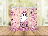 Light Pink Spooky Babe Tumbler
