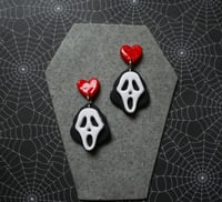 Image 2 of Ghost face earrings 