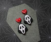 Image 1 of Ghost face earrings 
