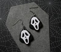 Image 3 of Ghost face earrings 