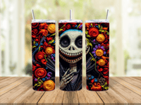 Embroided Jack Skeleton Tumbler