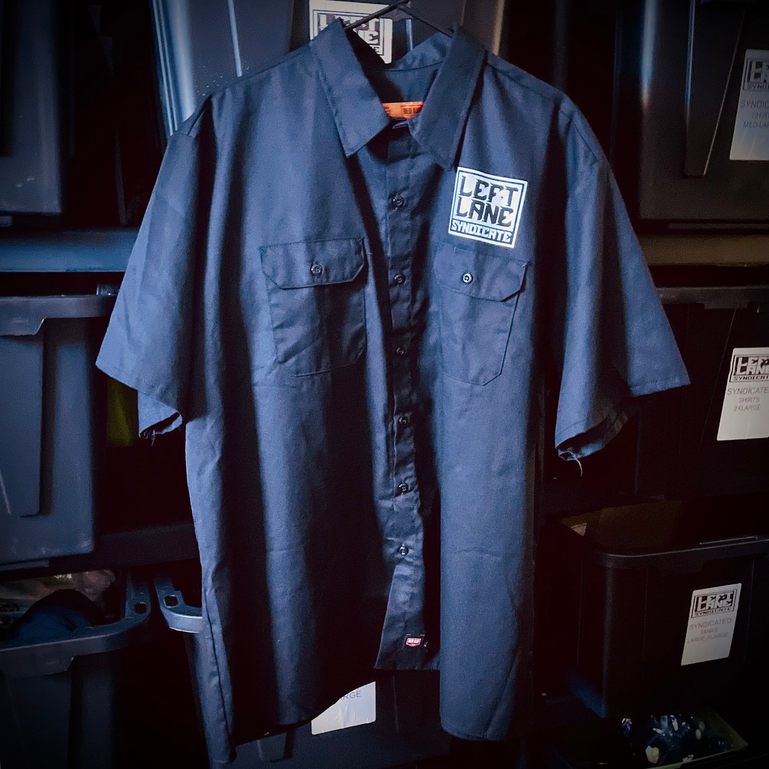 Image of Left Lane is For Crime Work Shirts