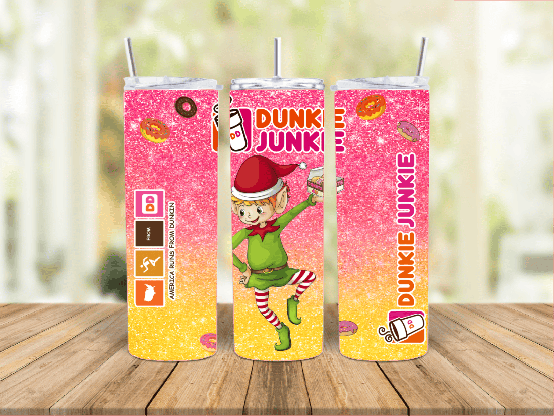 Elf Dunkin' Tumbler Daisy D Creations