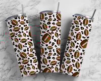 White Football Tumbler