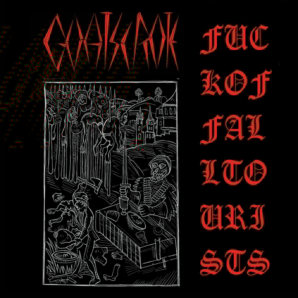 Image of GOATSCROTE - Fuck Off All Tourists 7 inch Flexi EP