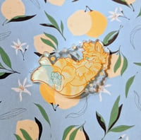 Citrus Cat Acrylic Pin