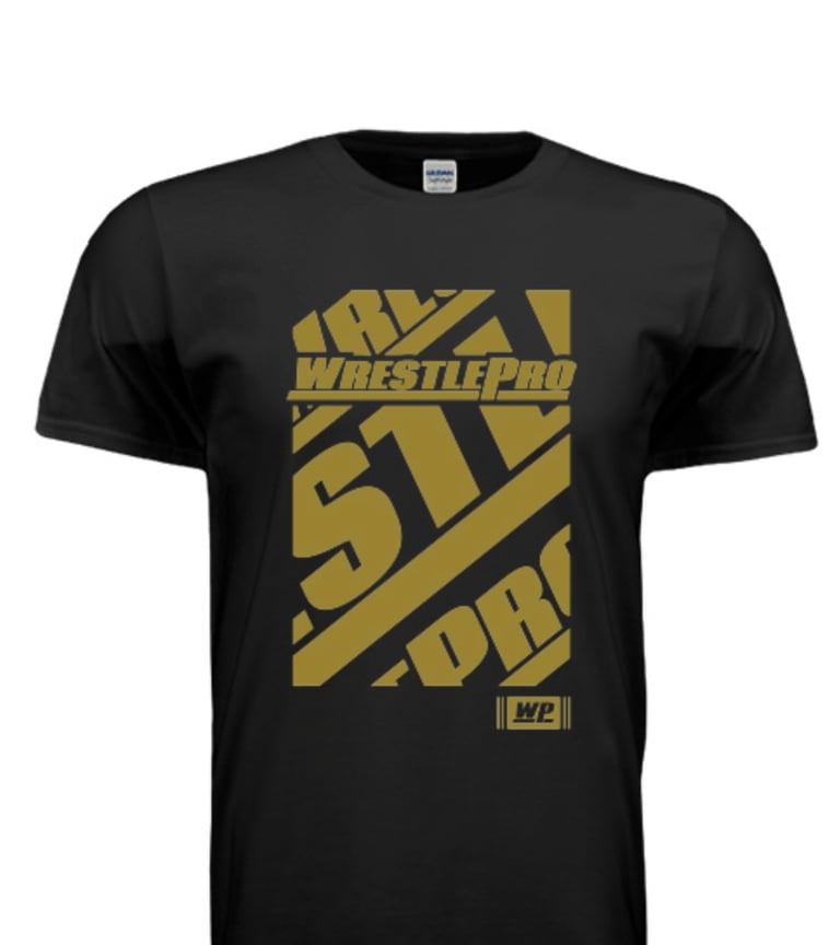 WrestlePro gold logo T-Shirt 