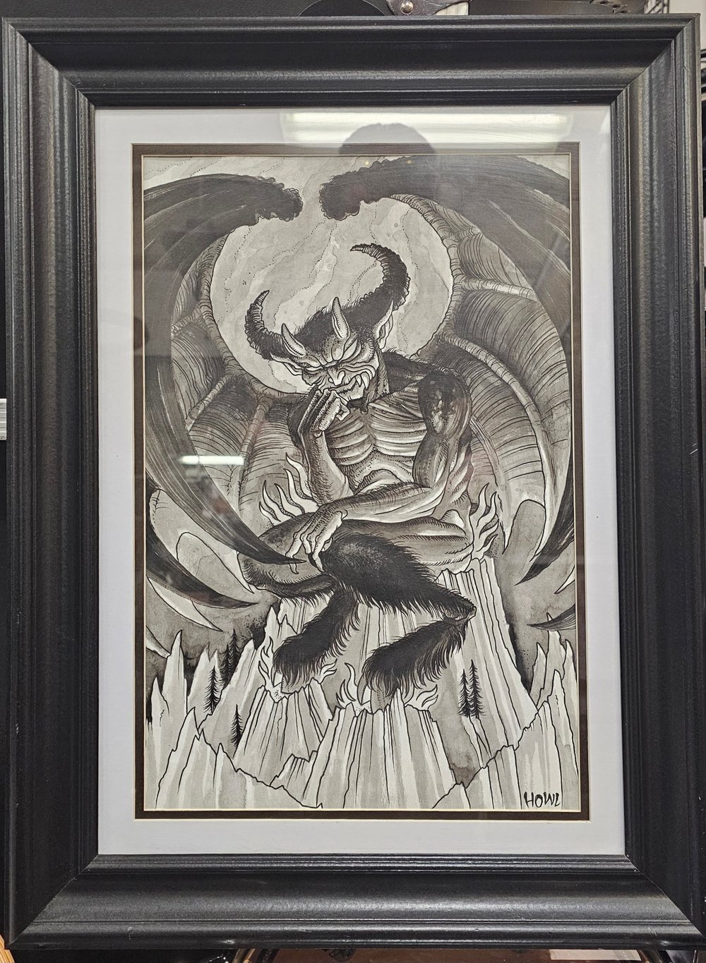 Image of Tchort - Devils Reign I original art - Andy Howl