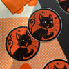 Halloween Kitty Vinyl Sticker