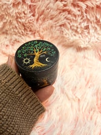 Image 3 of  Sun and Moon Tree of Life Grinder With Catcher,4 Layers Metal Grinder, Herb Grinder, Spice Grinder