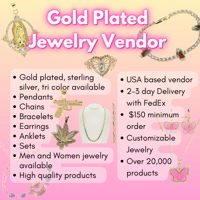 Image 1 of Gold Plated Jewelry Vendor (USA based)