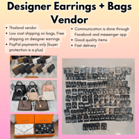 Image 1 of Designer Earrings + Bags Vendor (2N1)