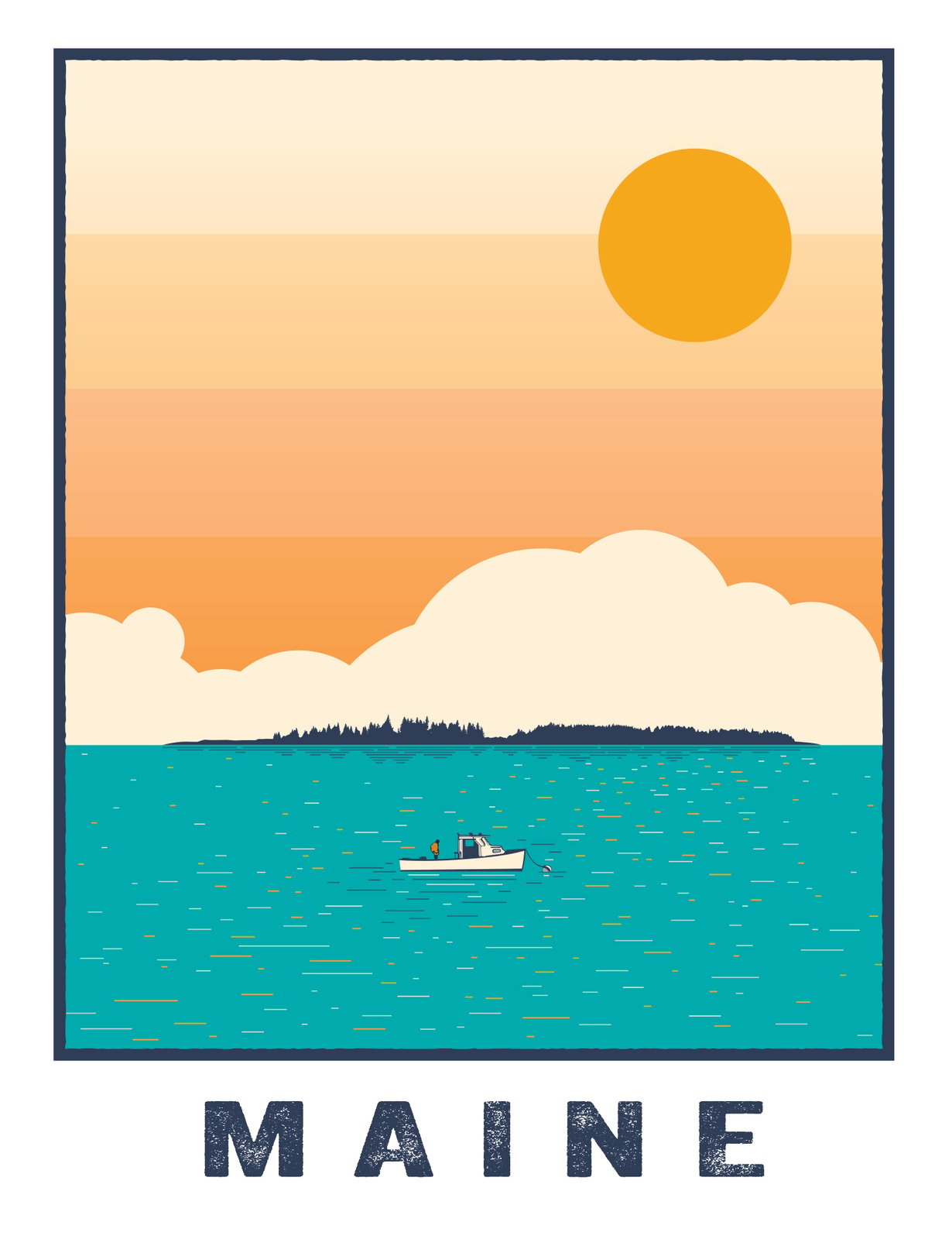 Richmond Island at Sunrise 2024 Giclee Print