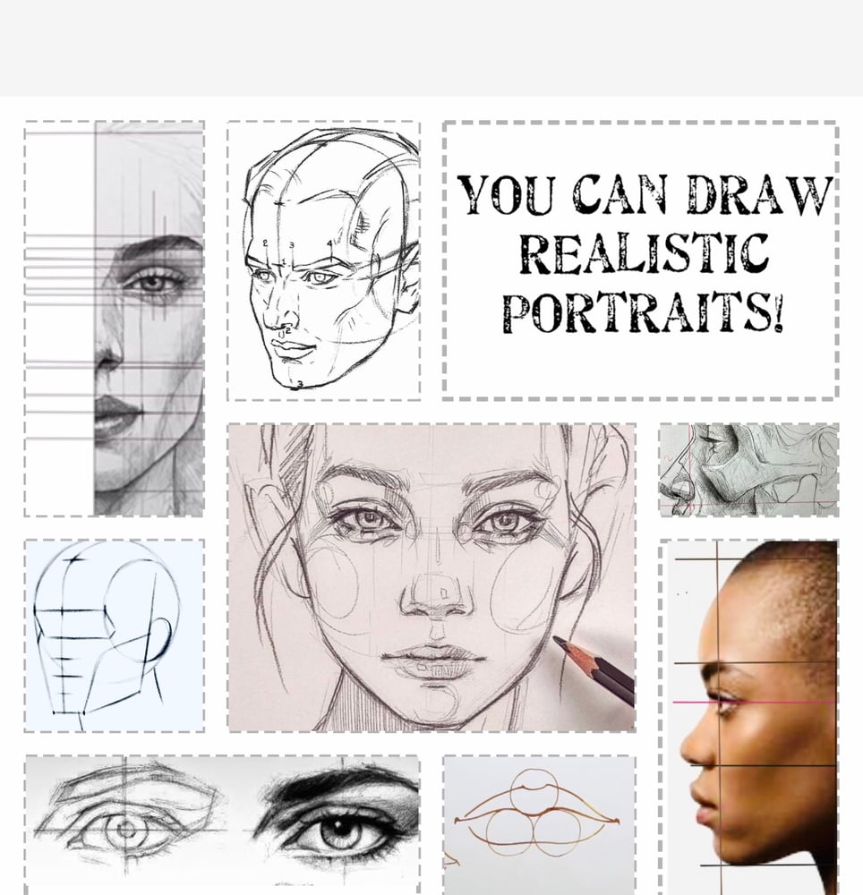 Image of Portrait Art Class Level 1 -Zoom class 