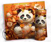 Fall Panda Tumbler