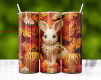 Image 1 of Fall Bunny Tumbler