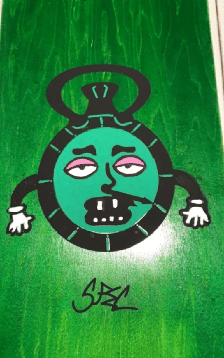 8.5" SPEC "Mixed Media Popsicle" deck- U.S.A. made! Image 3