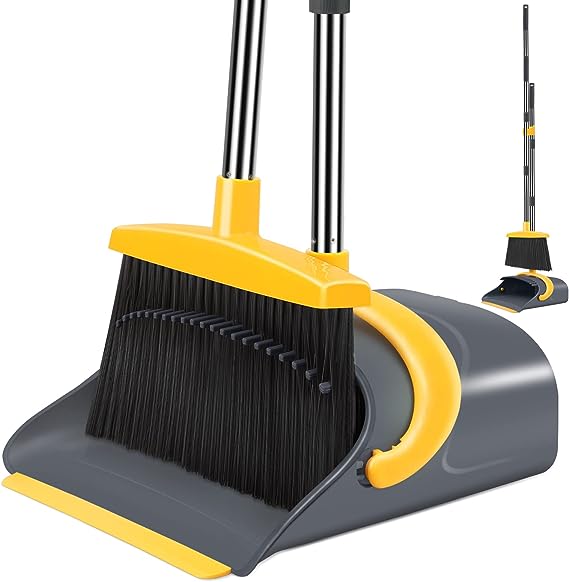 Image of Broom and Dustpan, Broom with Dustpan Combo Set, Dustpan with Long Handle