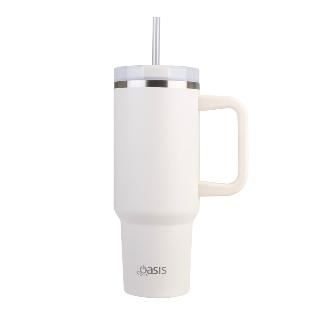 Oasis Stainless Steel Commuter Travel Tumbler 1.2L Alabaster White