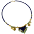 ONE OF A KIND - Gold Dendera Lapis Lazuli & Turquoise Bead Necklace Image 4