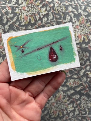 "Cuts Both Ways" // Original Miniature Painting. ++FREE INTERNATIONAL SHIPPING++