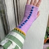 Wrist Worms, Dots, Pink & Blue & Yellow (unique)
