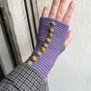Wrist Worms, Dots, Lilac & Dijon & Pink (unique)