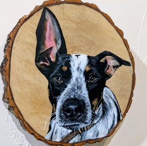 9"-12" Tree Slice Pet Portrait 