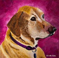 Image 5 of Custom Pet Portrait - Acrylic on Canvas Panel