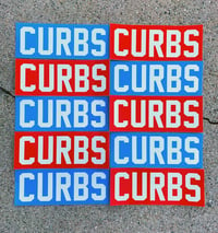 CURBS Stickers - Red/Blue