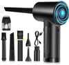 Compressed Air Duster, Electric Air Duster and Vacuum 2 in 1, 3 Speeds 100000 RPM Cordless Air Blowe