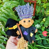 Lavender Witch with Pointy Hat 6"