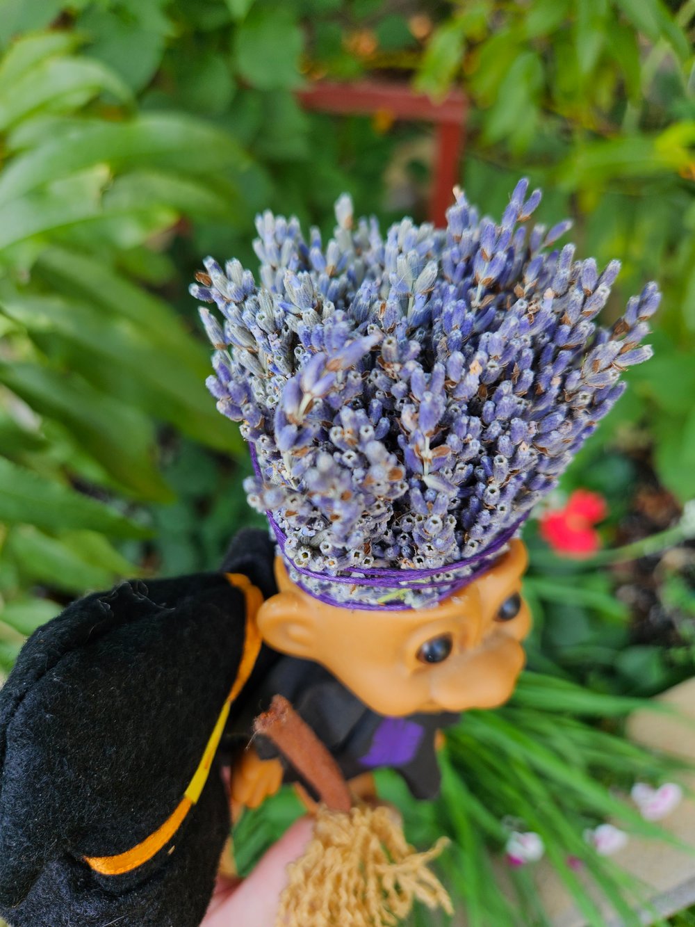 Lavender Witch with Pointy Hat 6"