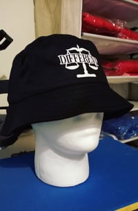 Image 2 of BLACK "DIFFERENT" ⚖️ BUCKET HAT 
