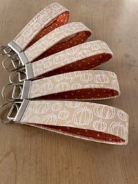 Image 2 of Light Pumpkins Fabric Key Fobs - Free Shipping!