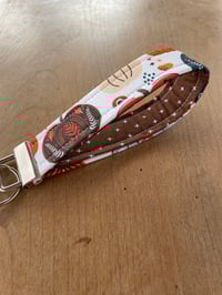 Image 1 of Colorful Pumpkin Fabric Key Fobs - Free Shipping!