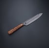 Petty knife with hamon