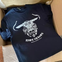 Image 2 of Ozzy Bull Tee (Black/Silver)