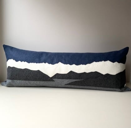 Image of Sun-a-do / the Olympic Range Landscape Cushion